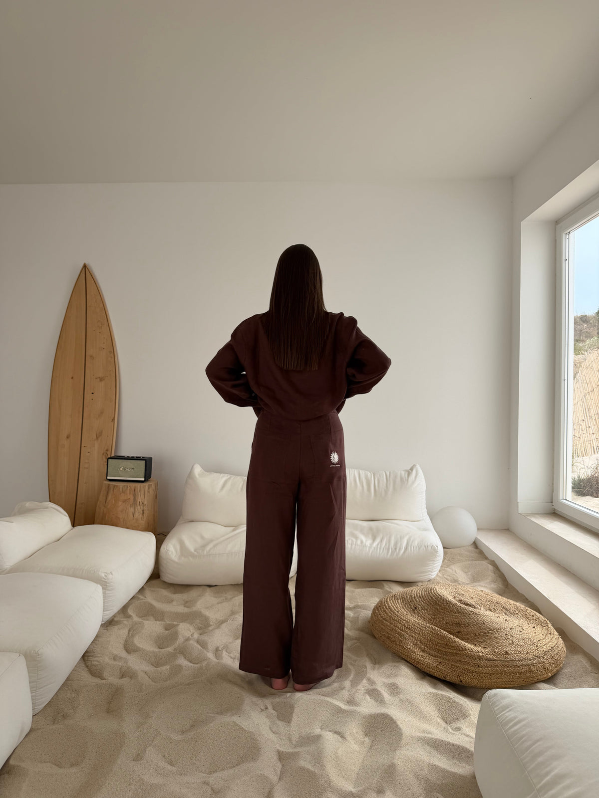Cocoa linen shirt